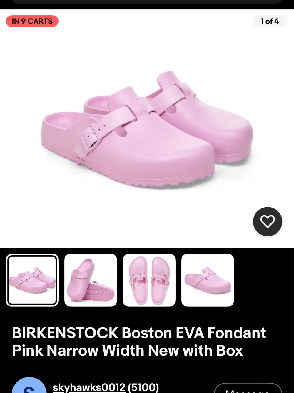 Birkenstock Boston EVA Clogs in Light Pink